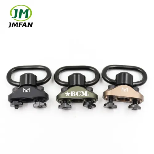 Imagen 2 del producto Accesorio táctico de Metal BCM QD, adaptador giratorio de eslinga, montaje en riel, M-LOK Keymod, hebilla de correa, montaje en bucle, botón pulsador de acero