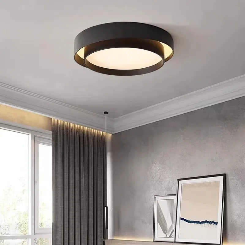 Bedroom Led Ceiling Light Modern Simple Network Red Ins Creative Circular Home Master Bedroom Study Zhongshan Lamps