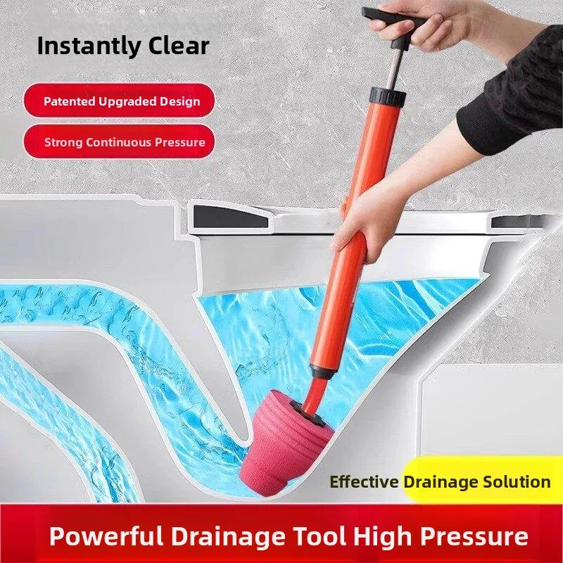 

Мощный очиститель канализации: пневматический пистолет высокого давления для устранения засоров, инструмент для прочистки труб, незаменимое оборудование для обслуживания сантехники в ванной комнате.