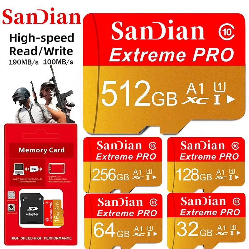 Gaming Console In Phone - Memory Card 512GB Elite Micro TF