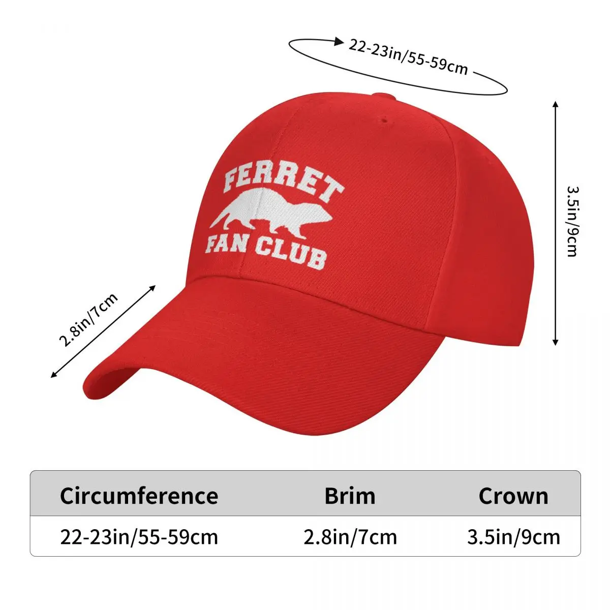 Ferret Fan Club A Casquette Cap Visors Hat