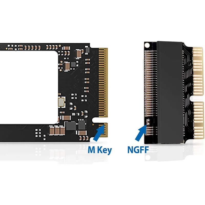 M.2 Adapter NVMe PCIe M2 NGFF Adapter To SSD For Upgrade Macbook Air 2013-2017 Mac Pro 2013 2014 2015 A1465 A1466 A1502 A1398