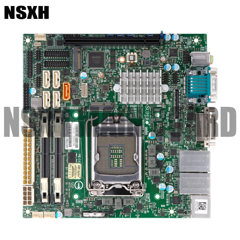 X11SCV-Q For Single-socket Server Motherboard Q370 LGA-1151 DDR4 8th/9th Generation i9 i7 i5 i3 Perfect Tested