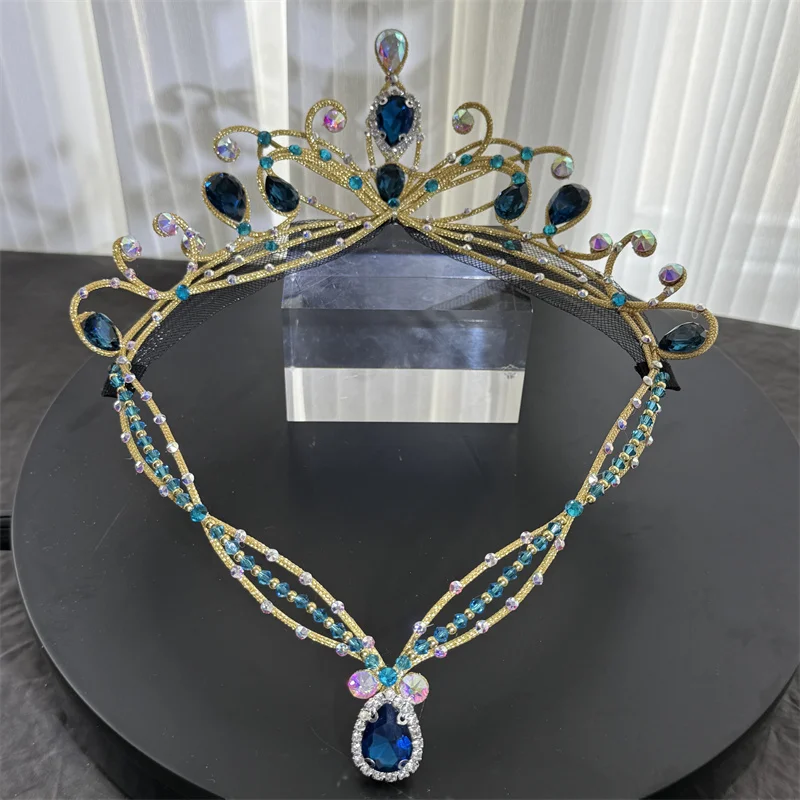 BH1011 Elegant Ballet Headpiece, Delicate Exquisite Hair Accessory for Silver Fairy La Esmeralda Girls' Ballet Performance