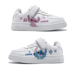 Disney kids Stitch princess cute Casual shoes non-slip soft bottom sports shoes for girl gift eu size 26-37