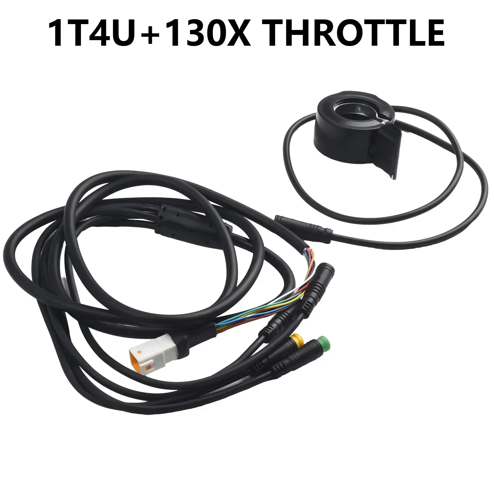 Câble de moteur de vélo électrique 1T4, connecteur d'accélérateur d'affichage de frein pour Bafang 00, G330, Gouvriers, M620 avec compatibilité UART et LilCompatibility