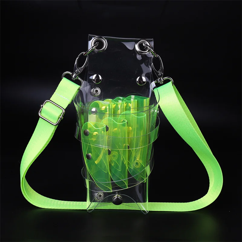 3 Color Transparent Hair Scissor Bag Clips Comb Hairdressing Hair Scissor Holster Pouch Holder Waist Belt Bag Salon Barber Tool