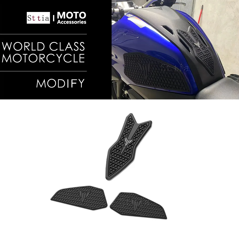 

For Yamaha MT-07 2025 Motorcycle Non-slip Side Fuel Tank Stickers Waterproof Pad Rubber Sticker Protector Stickers Decal