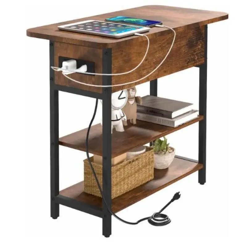 Modern Small Tea Table Simple and Easy to Move Side Cabinet for Home as Sofa Side Table or Coffee Table