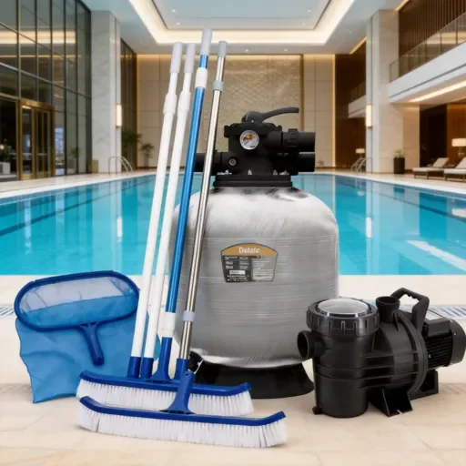 

STLFDSL Professional Sand Filter and Pump Cleaning Kit for Hotel Indoor Swimming Pool Maintenance