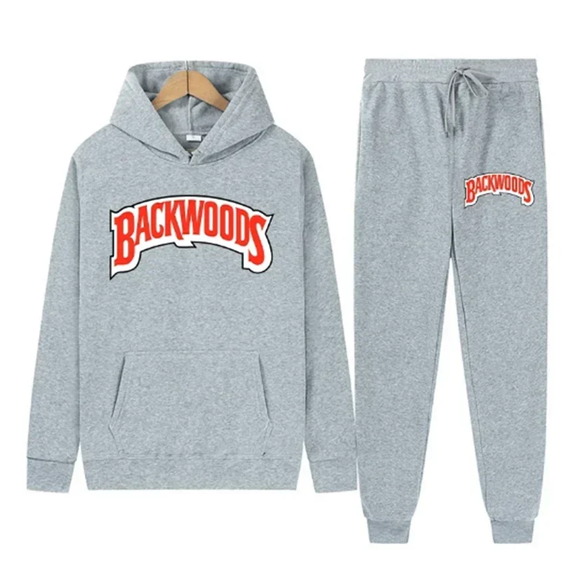 Backwoods-Moletons e calças masculinas e femininas, moletons estampados com letra gráfica, pulôver com capuz Harajuku, roupas es