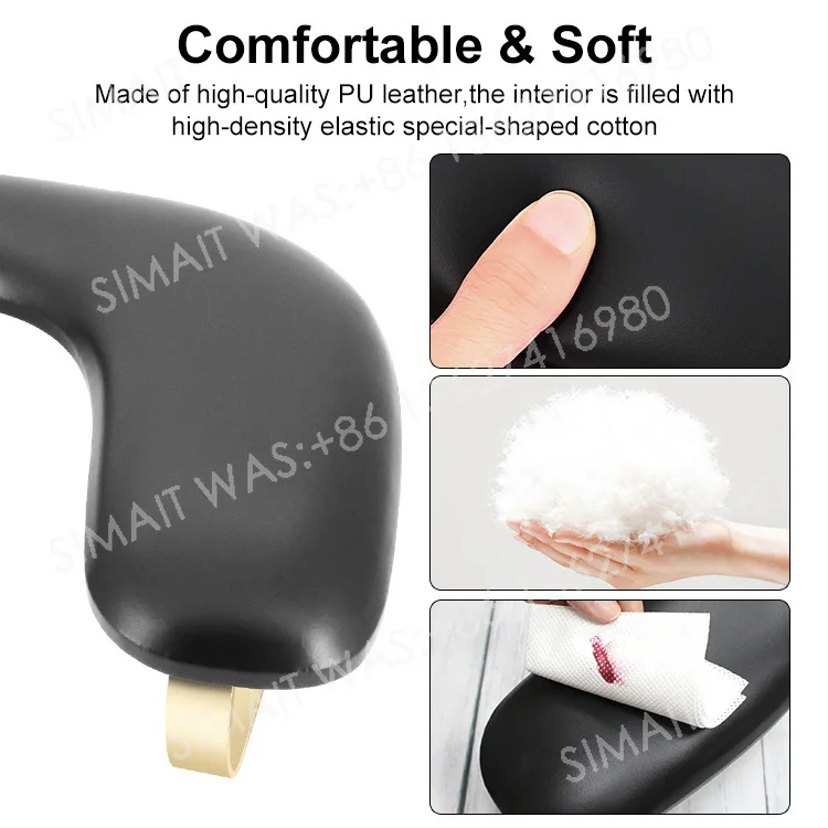 Russian manicure U-shaped hand pillow butterfly foldable beveled simple leather sofa pillow pad for nail salons
