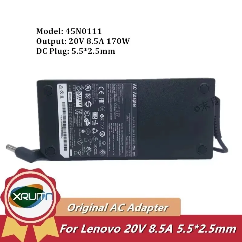 New 170W 20V 8.5A 5.5x 2.5mm 45N0112 45N0113 AC Adapter For Lenovo ThinkPad Y510P P410P Y500 Y560 Y500 Power Supply ADL170NLC3A