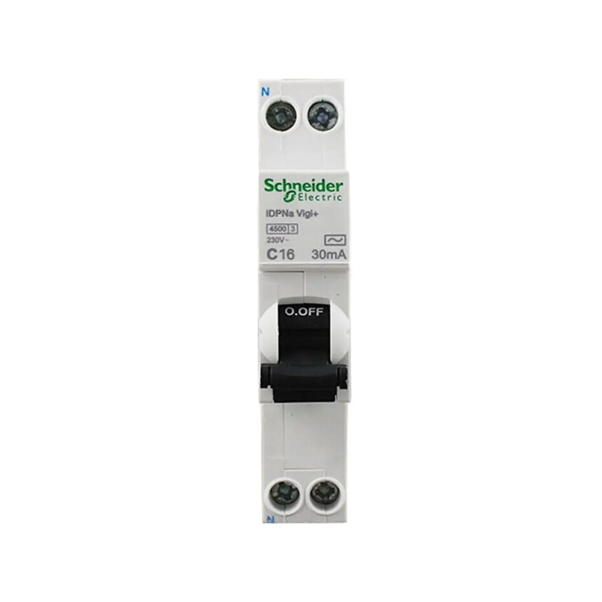 

A9D93616 A9 SLIM 4.5kA 16A ТипA 1P+N | C | 30мА | Автоматический выключатель остаточного действия 16А IDPN Vigi+ (18 мм) типа A