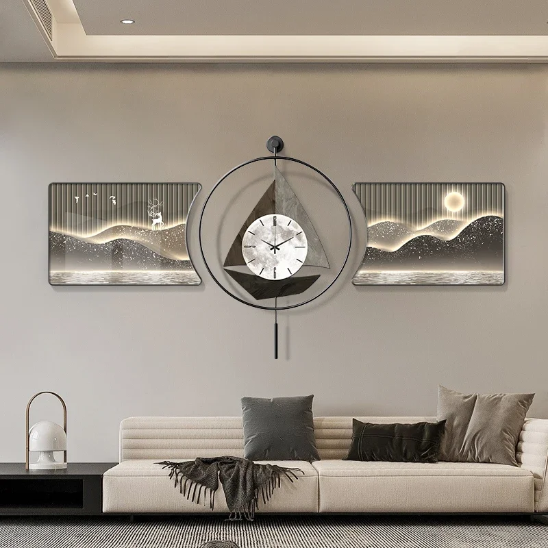 Unique Artistic Wall Clock European Pattern Silent Non Ticking Living Room Bedroom Home Wall Decor Perfect Gift