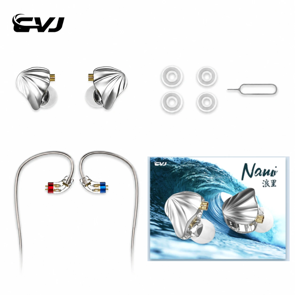 Audio Music Dj - Fones de Ouvido Intra-auriculares CVJ Nami