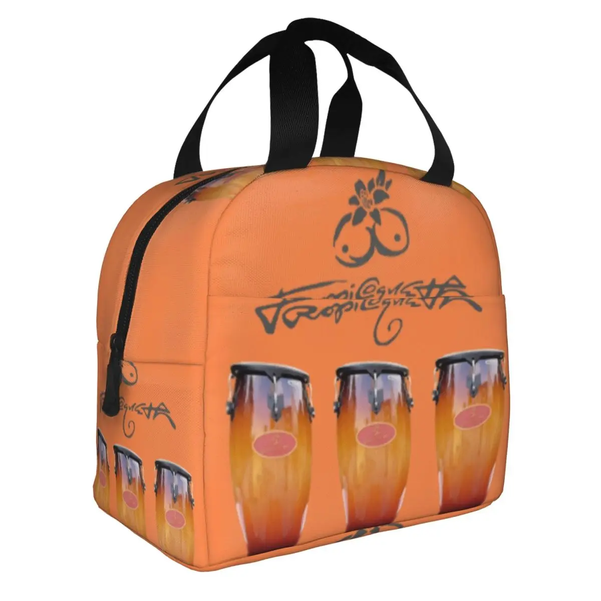 Karol G Mermaid Reggae Ainger Karol G Tropicoqueta Resuable Lunch Boxes Women Waterproof Thermal Cooler Food Insulated Lunch Bag