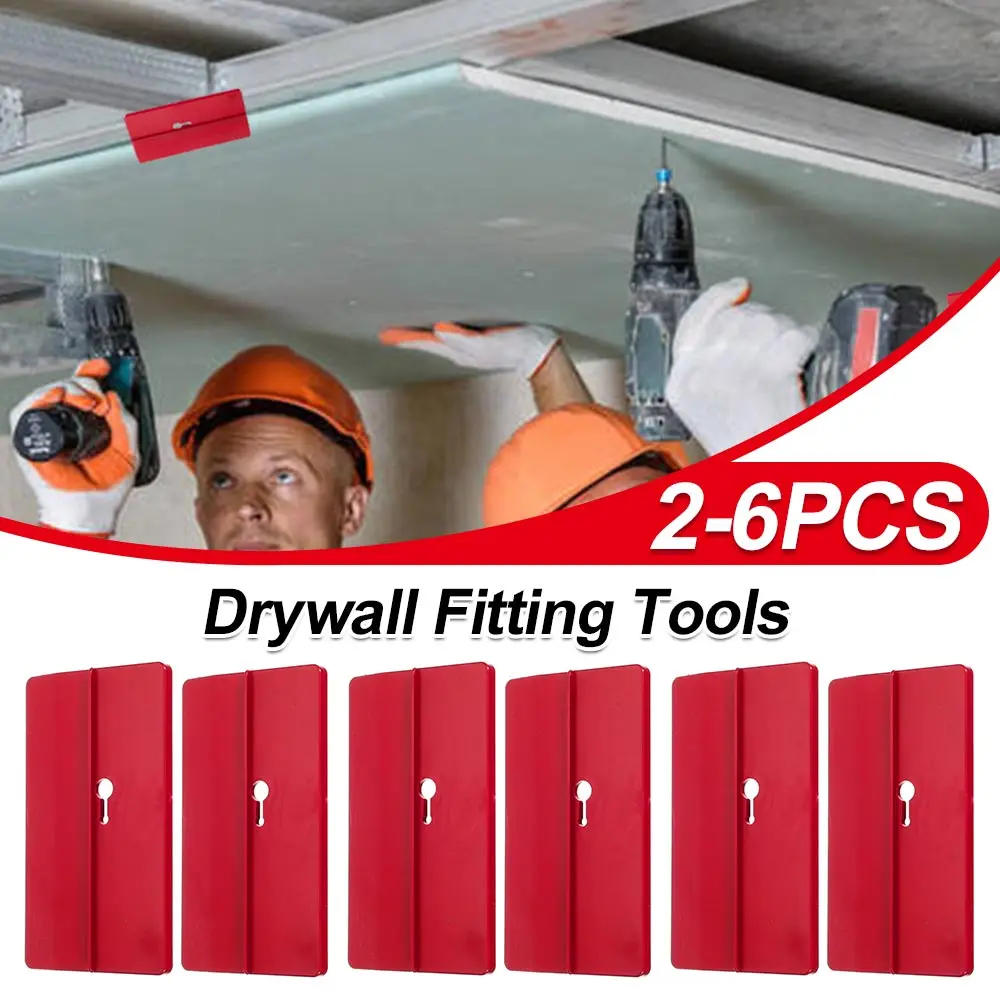 2/4pc Drywall Fitting Tool Plasterboard Fixing Tool Room Ceiling Sloped Wall Decoration Carpenter Tool Ceiling Positioning Plate