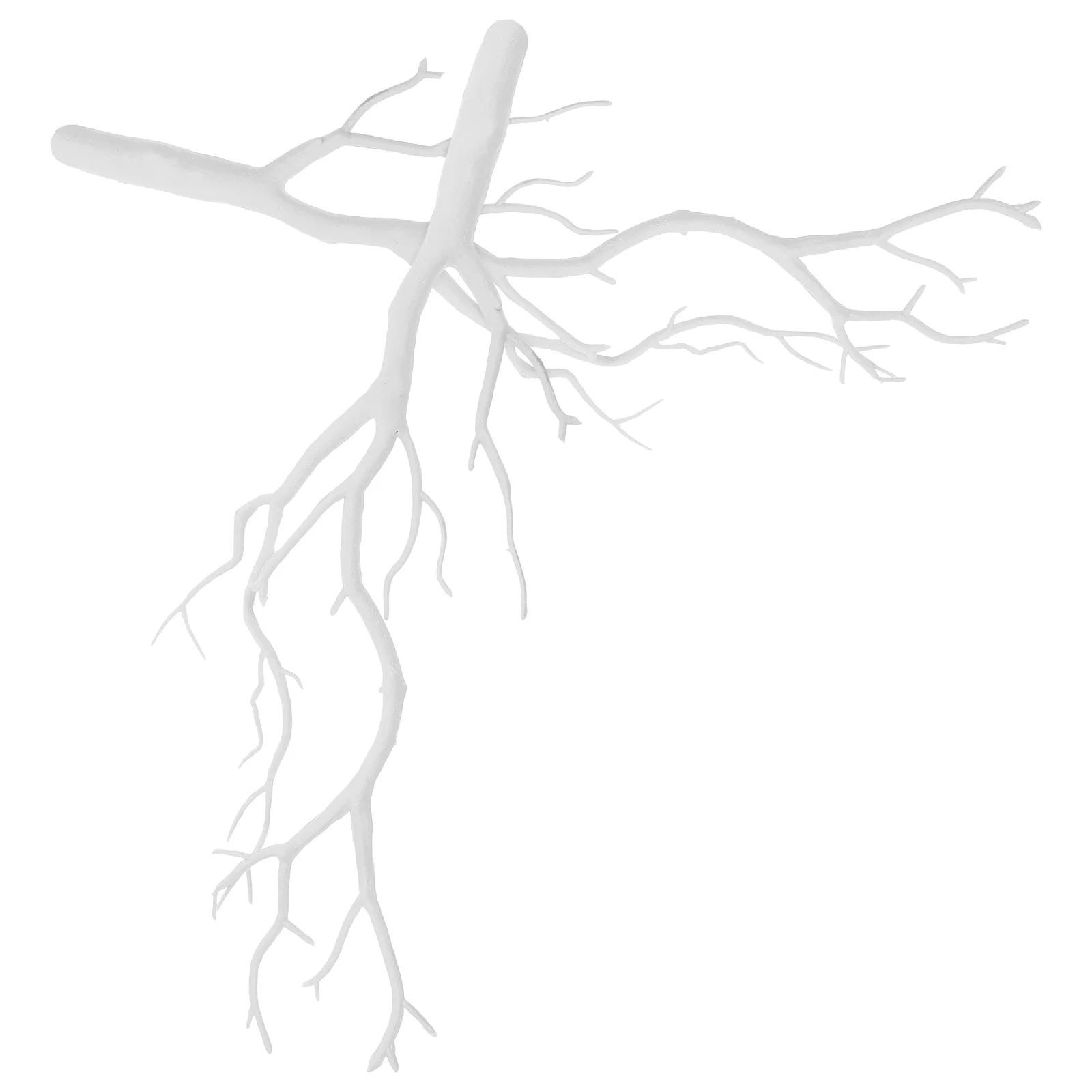 

2Pcs White Tree Branches Decorative Faux Stems for Vase Filling Home Party Decoration Natural Look Vibrant Corrosion Resistant