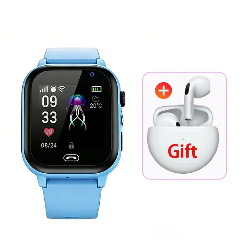 Lenovo 2027 5G Kinder-Smartwatch SOS GPS Videoanruf Kamera Wasserdicht SIM-Karten-Unterstützung Kopfhörer Kinderuhr für Jungen Mädchen