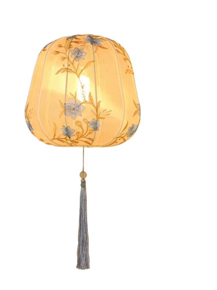 

Tea room chandelier Zen Chinese hot pot restaurant restaurant B & B club study retro fabric lantern antique wind chandelier