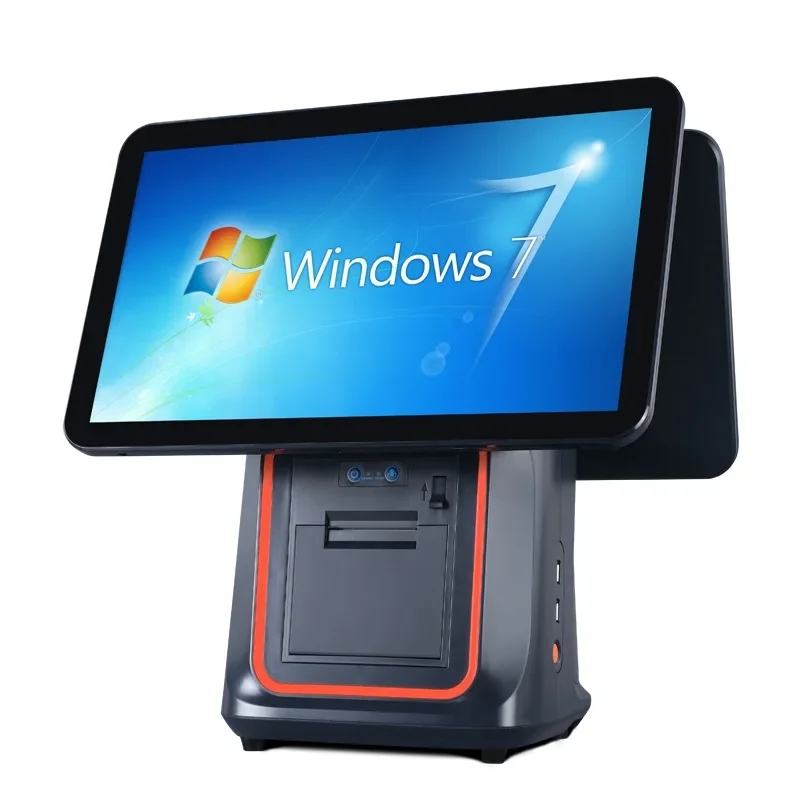 Q7 high configuration touch screen integrated cash register supermarket catering ordering machine milk tea cash register dual