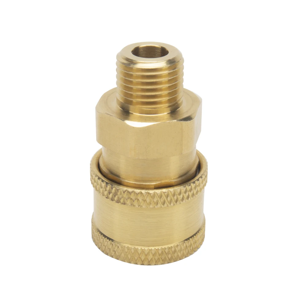 High Pressure Washer Car Washer Brass Connector Adapter Coupler G1/4 Male + 1/4