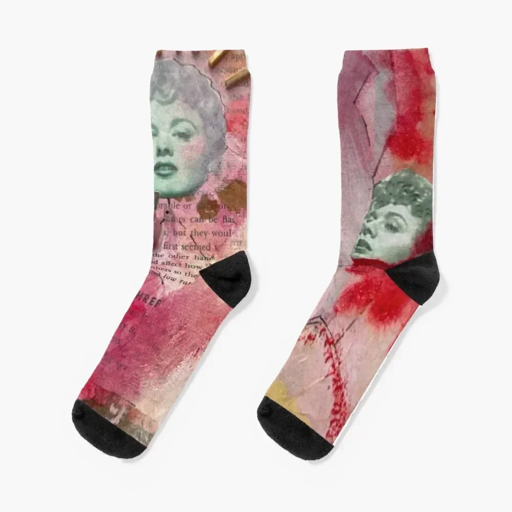 

Shirley You Jest Collage featuring Shelley Winters Socks halloween hockey Socks Girl Men's