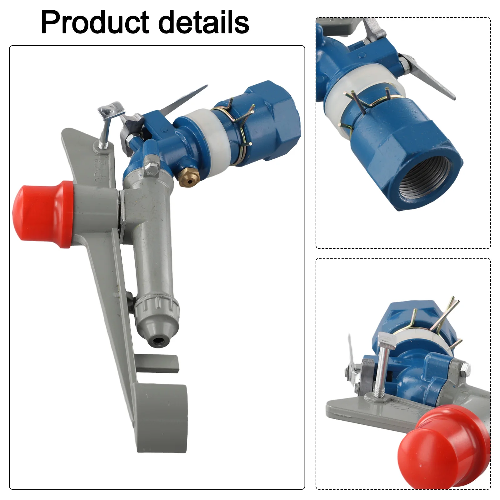 Garden Irrigation 1Inch Female Thread Long Spray Distance Sprinkler Head Farm Big Covering Range Watering Rocker Nozzle
