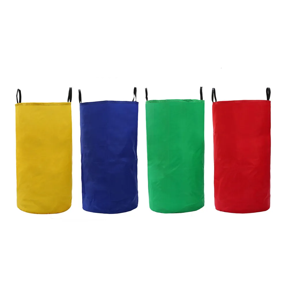 

4Pcs Children Jumping Sack Bags Outdoor Game Premium Nylon and Oxford Cloth Lightweight Wear Resistant Colorful Fun Party Event