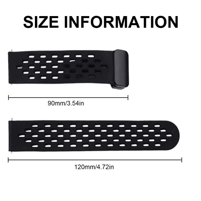 سوار معصم رياضي بمشبك مغناطيسي من السيليكون يسمح بمرور الهواء مع حزام ساعة مريح سريع الإصدار لساعة Fit3 H7JF