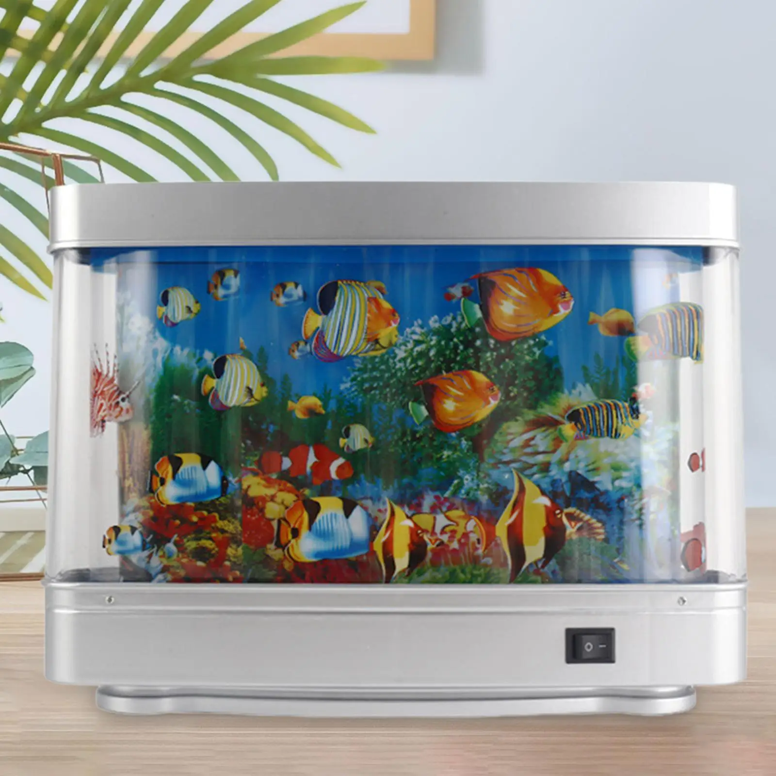 Acquario Mood Lamp Night Light Views Moving paesaggio tropicale artificiale per le vacanze camera da letto compleanni ufficio Indoor