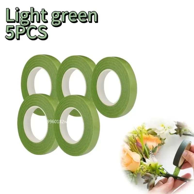 1-10 Stuks Boeket Bloemen Stem Tapes Groene Zelfklevende Tapes Bloemist Bloem Inpakband Bruiloft Diy Decoratie Benodigdheden
