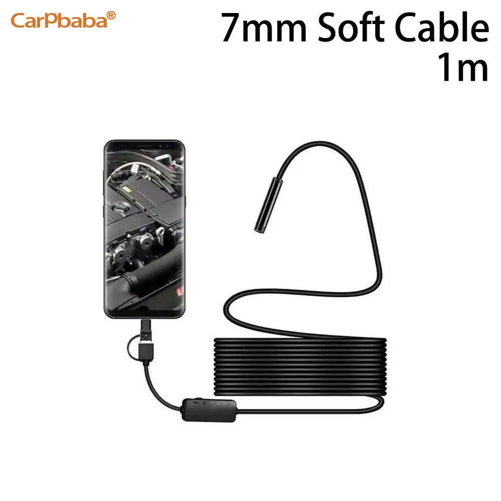 Imagem -05 - Carpbaba-tipo c Usb Mini Endoscópio Câmera Cabo Rígido Flexível Snake Borescope Câmera de Inspeção para Android Smartphone pc An97