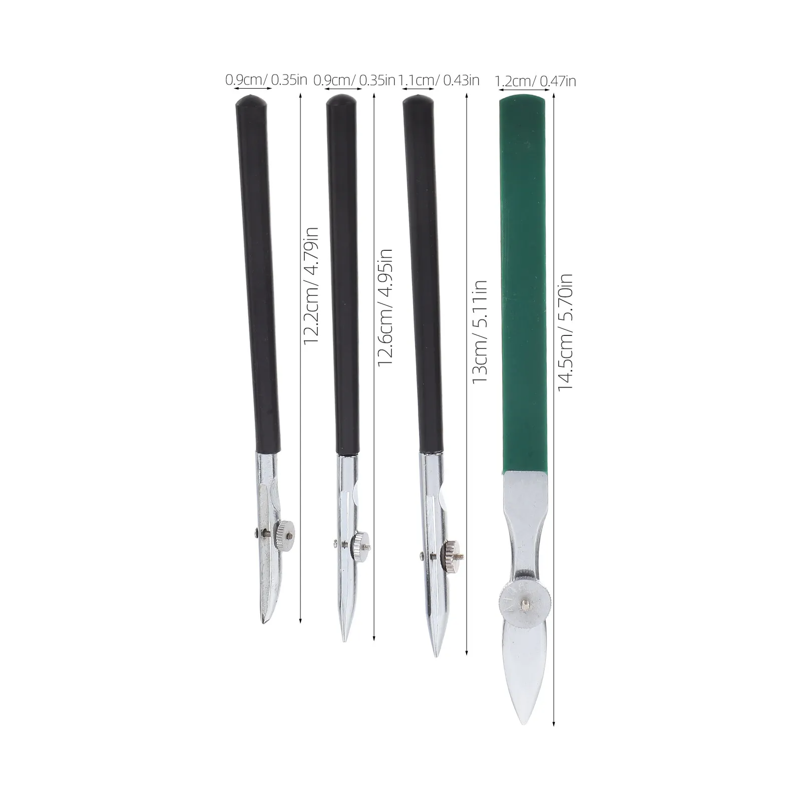 4Pcs Adjustable Ruling Pen for Drawing Straight Lines Curves Filling Colors Fine Line Pen for Masking Fluid Ink Watercolor