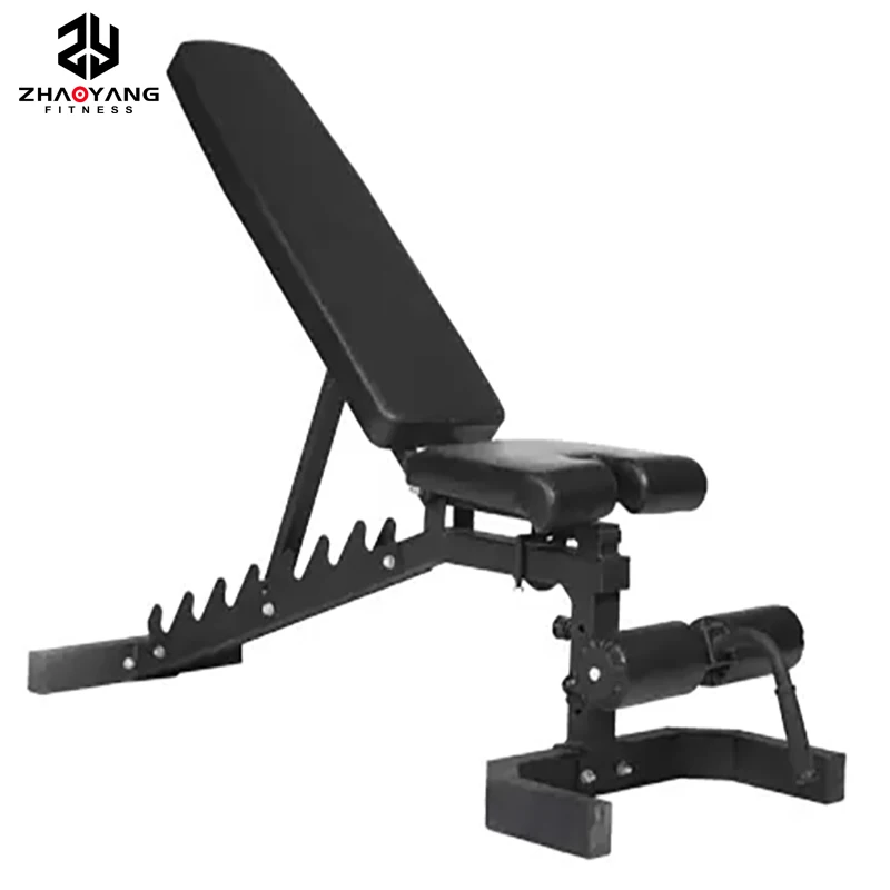 High Quality Home Training Gym Muscle Exercise Fitness Stable Cross Fit 6 level Adjustable Sit Up Bench Press