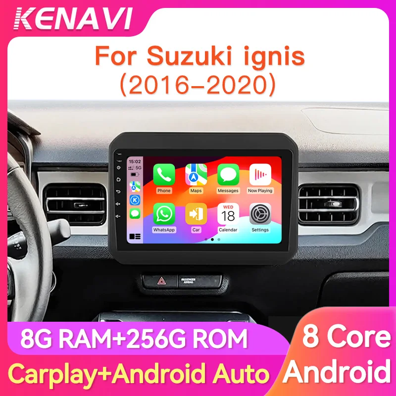

2Din Car Stereo Radio For Suzuki Ignis 2016 2017 2018 2019 2020 Multimedia Player GPS Navi Carplay Android Auto Head Unit Screen