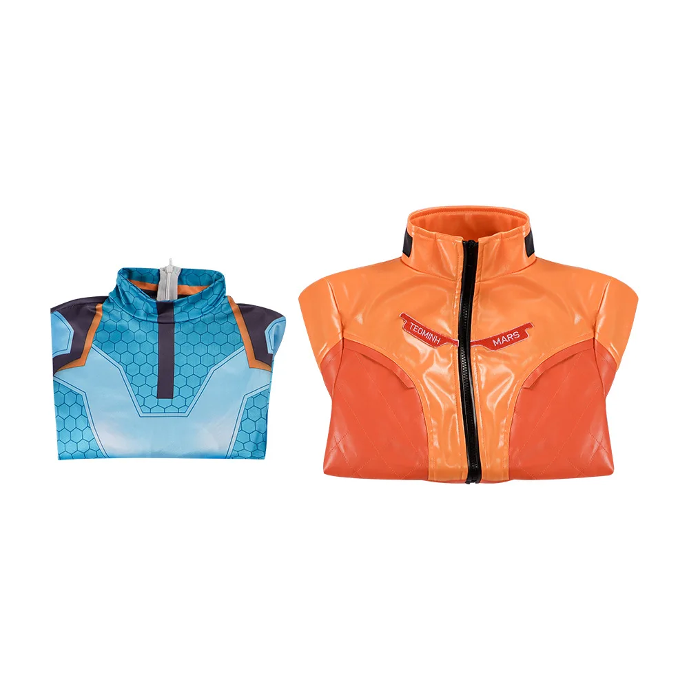 لعبة OW 2 Overwatch جونو أزياء تنكرية بدلة شعر مستعار مجموعة كاملة دعم البطل ملابس الهالوين كرنفال الزي تيو مينه النساء الفتيات