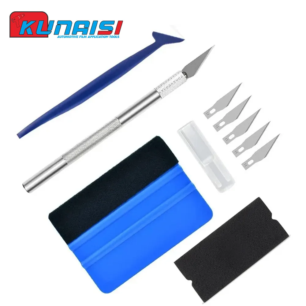 Car Wrapping Tools Kit Window  Tinting Tools Installation Kit Foil Tools Squeegee Scraper Cutter Knife for Car Wrapping Film Too