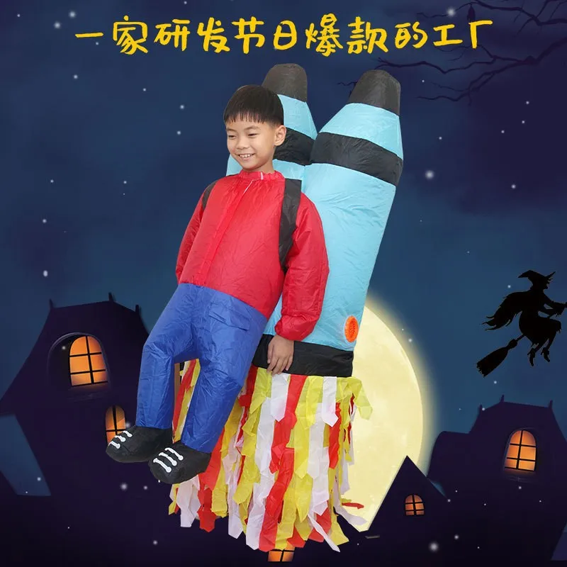 New Children's Inflatable Costume Halloween Cosplay Performance Suit for Kids Funny Decorations Boys and Girls