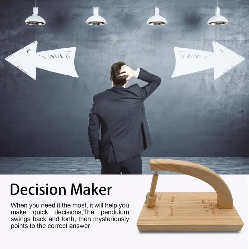 Decision Maker Pendulum Magnetic Wooden Decision Maker Pendulum Swing Decision Maker Pendulum To Find Your Answer Party Prop