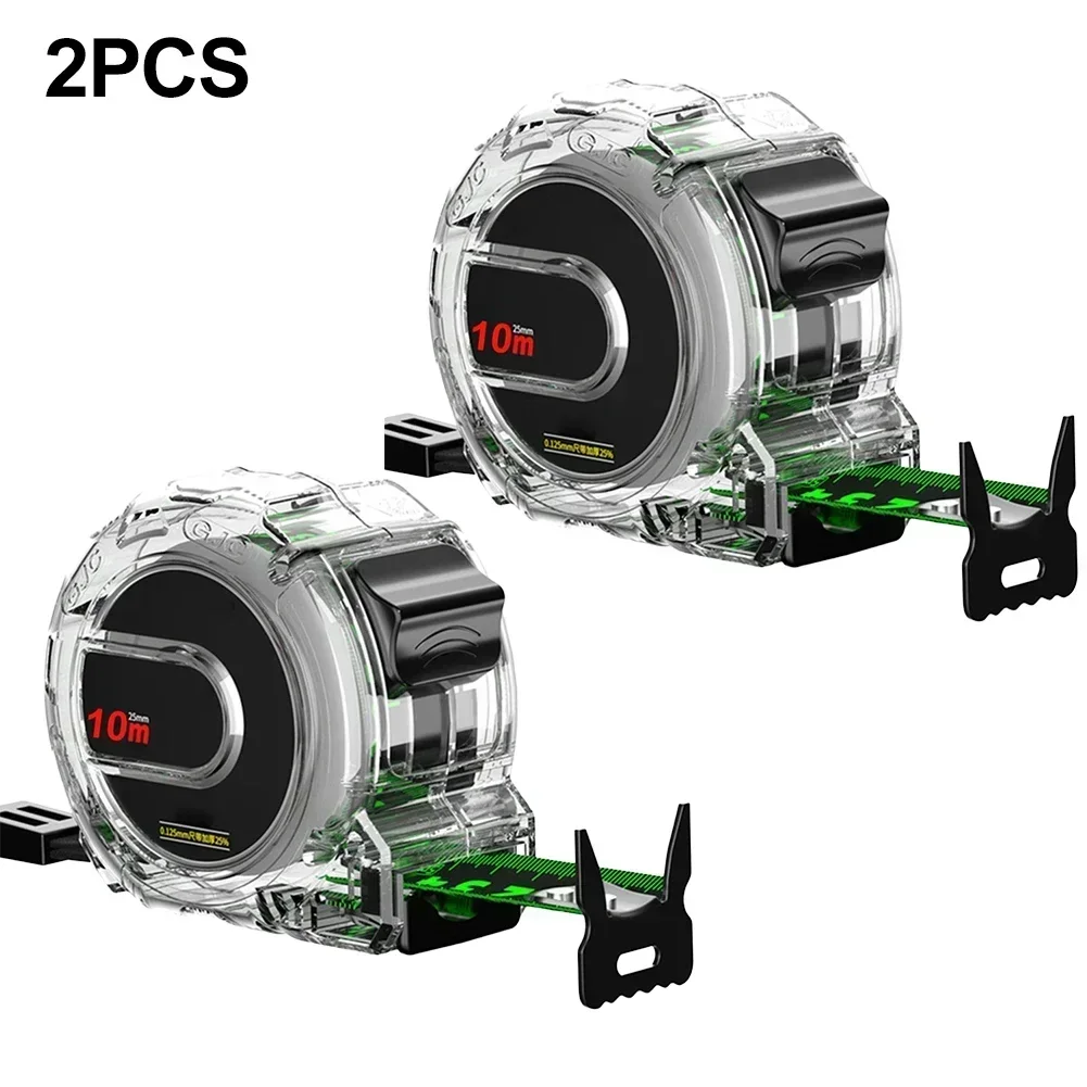 

2pcs Fluorescent Tape Measure Waterproof Rust Proof Wear-Resistant Double Sided Fluorescent Tape Measure Measuring Tool