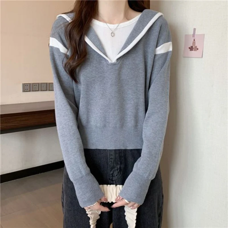 

Stylish Hooded Long Sleeve Sweatshirt Women Casual Sports Knit Layered Top