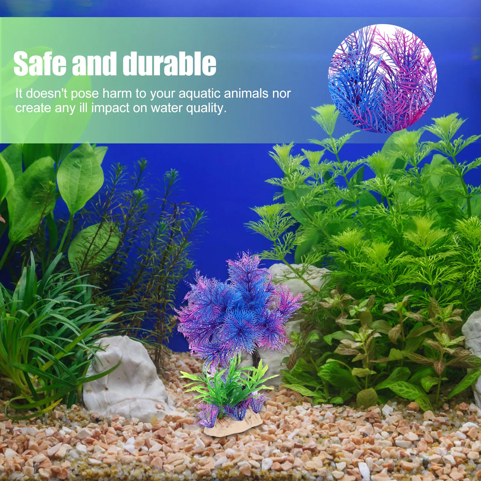 Non Planted Aquarium Fish - Hoogwaardig kunstmatig watergras voor aquariums, lichtgewicht,