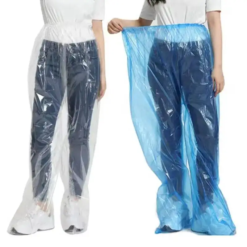 

5/10 Pcs Disposable Portable Splash Proof Split Raincoat Outdoor Travel Drifting Cycling Feet-Wrapped Rain Pants