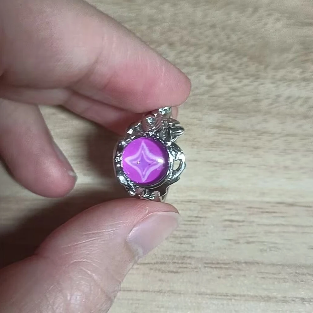 Game Honkai: Star Rail Castorice Cosplay Ring Adjustable Finger Rings Metal Butterfly Jewelry Adult Accessories Party Props