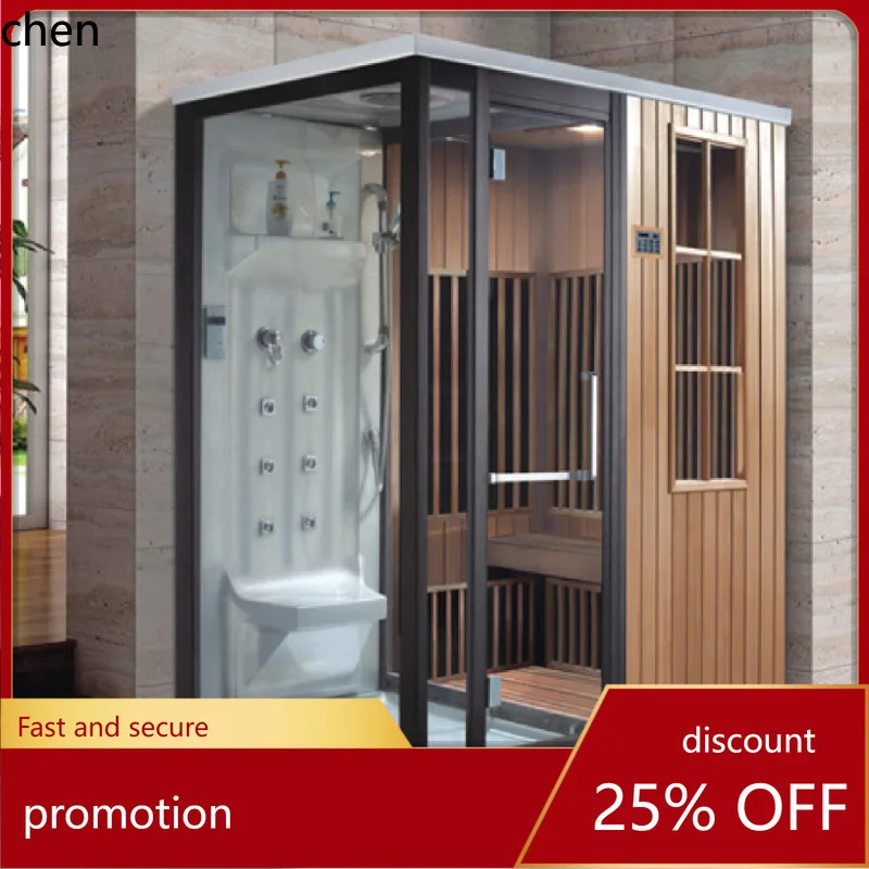 

HT Non-standard Custom Integrated Shower Room Dry and Wet Steam Integrated Sauna Room Dry and Wet Separation Manufacturer