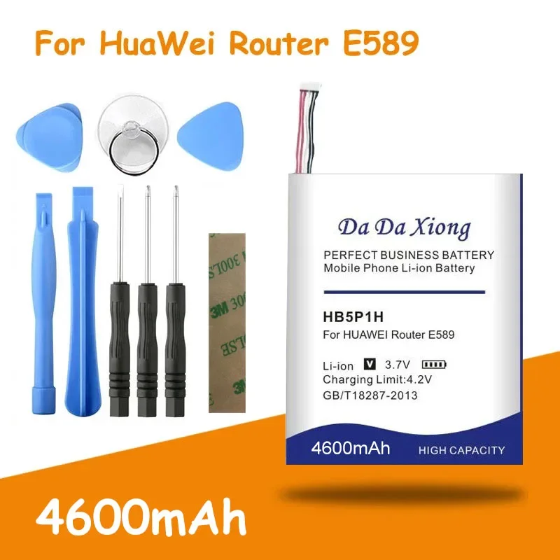 

High Quality 4600mAh HB5P1H Battery For Huawei Router E589 R210 E5776s E5776S-22/32/501/601/860/922 FDD + Tools