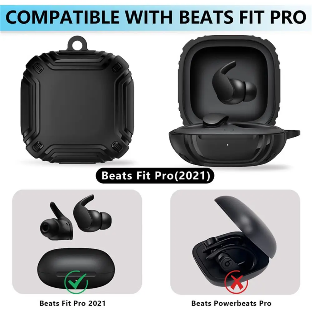 Portable Full Protection Shockproof Hard Shell TPU Earbuds Cover Case For Beats Fit Pro