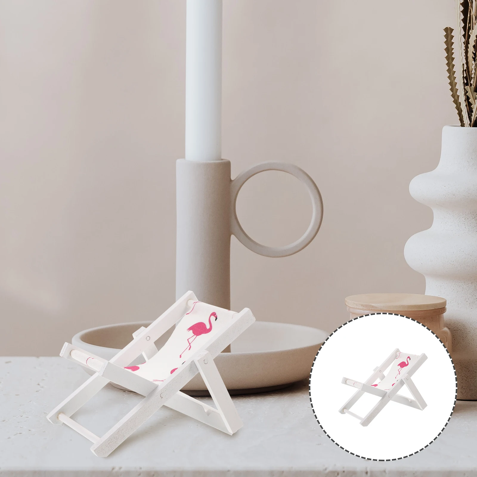 

Beach Chair Decoration Nautical Models Ornament Mini Chairs Ornaments Miniature Girl Office